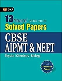 CBSE AIPMT &NEETSOLVED PAPERS