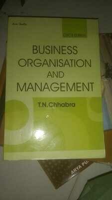 Business Organisation And management By T.N.Chhabra