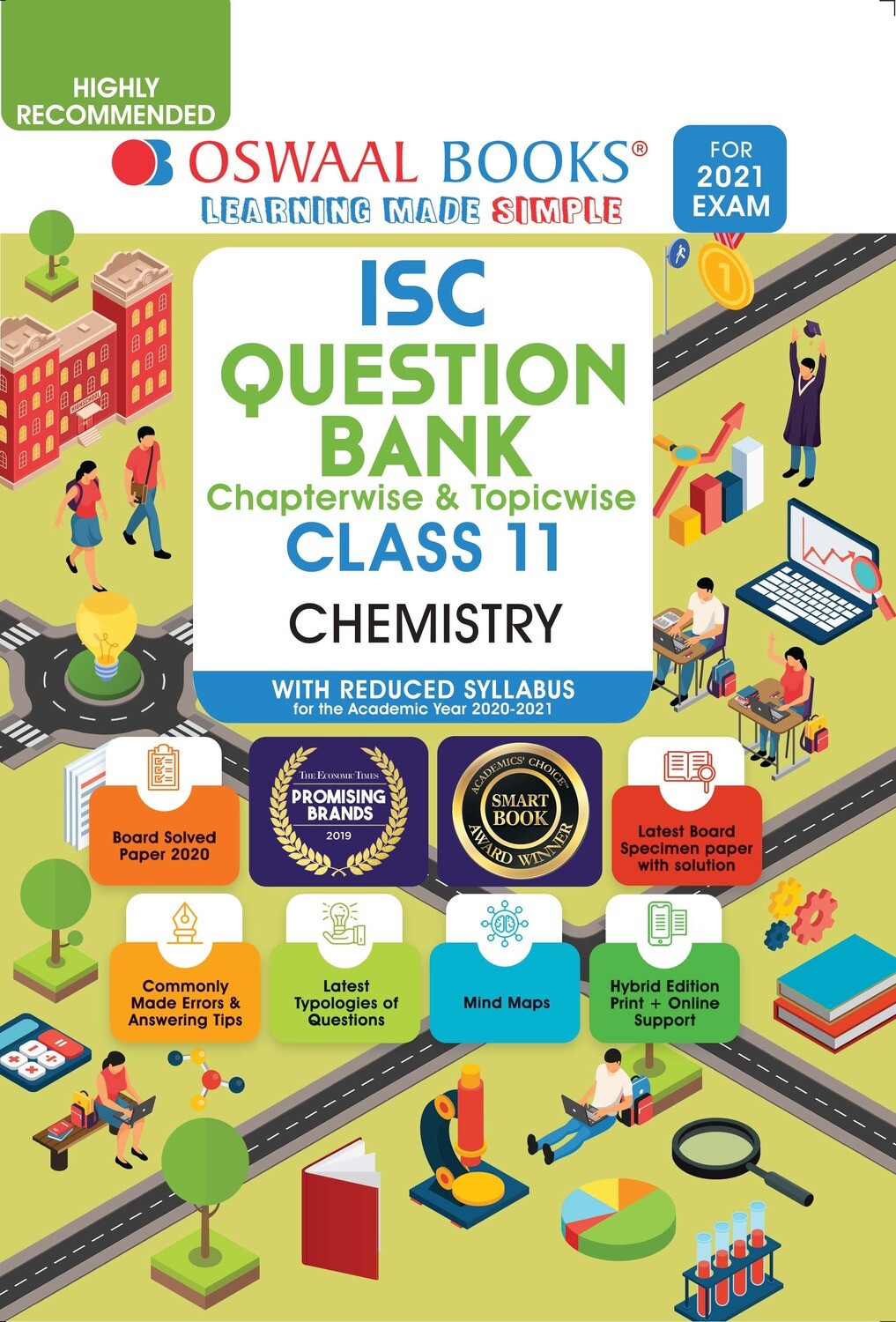Buy e-book: Oswaal ISC Question Banks Class 11 Chemistry (Reduced Syllabus) (For 2021 Exam)