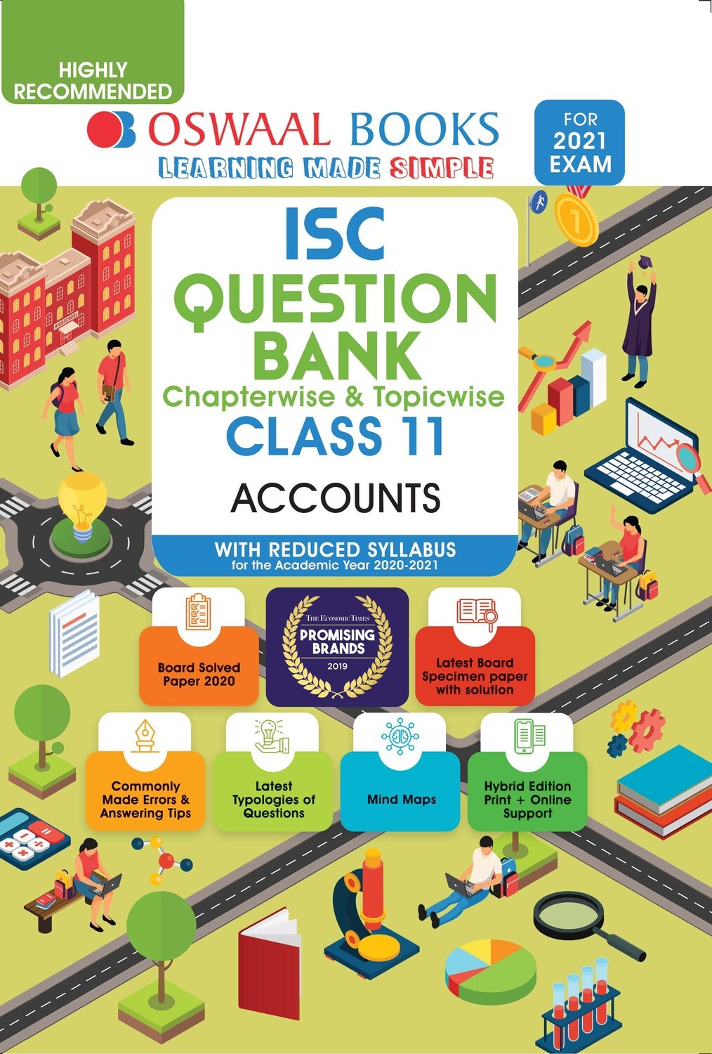 Buy e-book: Oswaal ISC Question Banks Class 11 Accounts (Reduced Syllabus) (For 2021 Exam)
