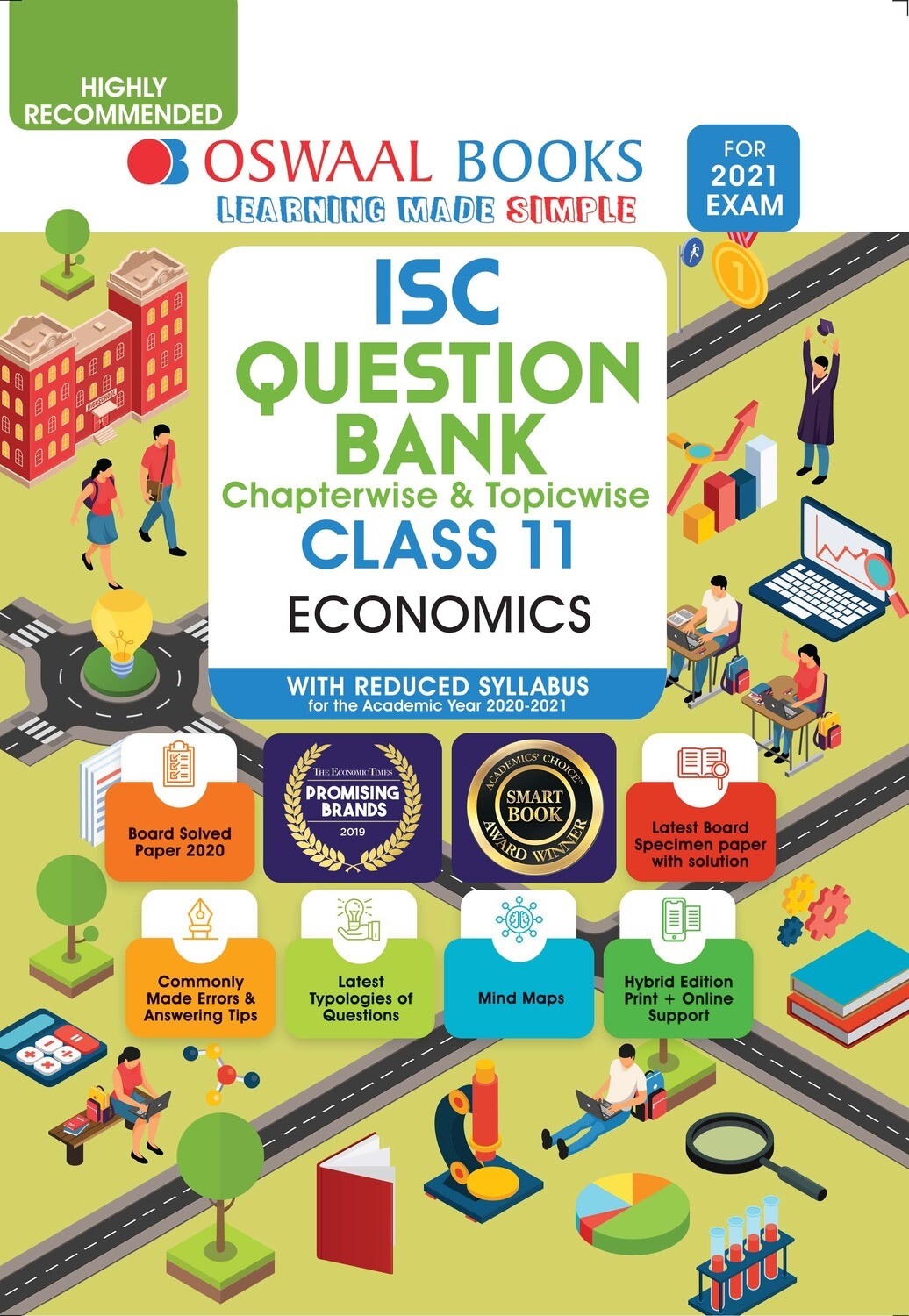 Buy e-book: Oswaal ISC Question Banks Class 11 Economics (Reduced Syllabus) (For 2021 Exam)