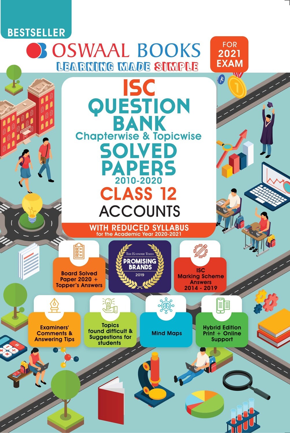 Buy e-book: Oswaal ISC Question Bank Chapterwise & Topicwise Solved Papers, Accounts, Class 12 (Reduced Syllabus