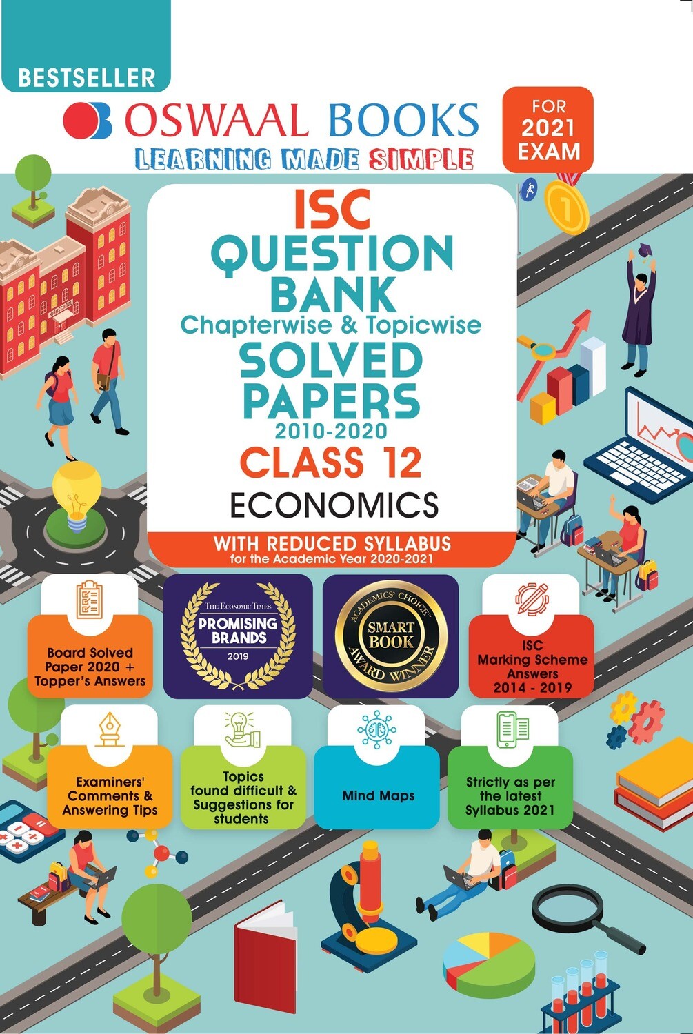 Buy e-book: Oswaal ISC Question Bank Chapterwise & Topicwise Solved Papers, Economics, Class 12 (Reduced Syllabu
