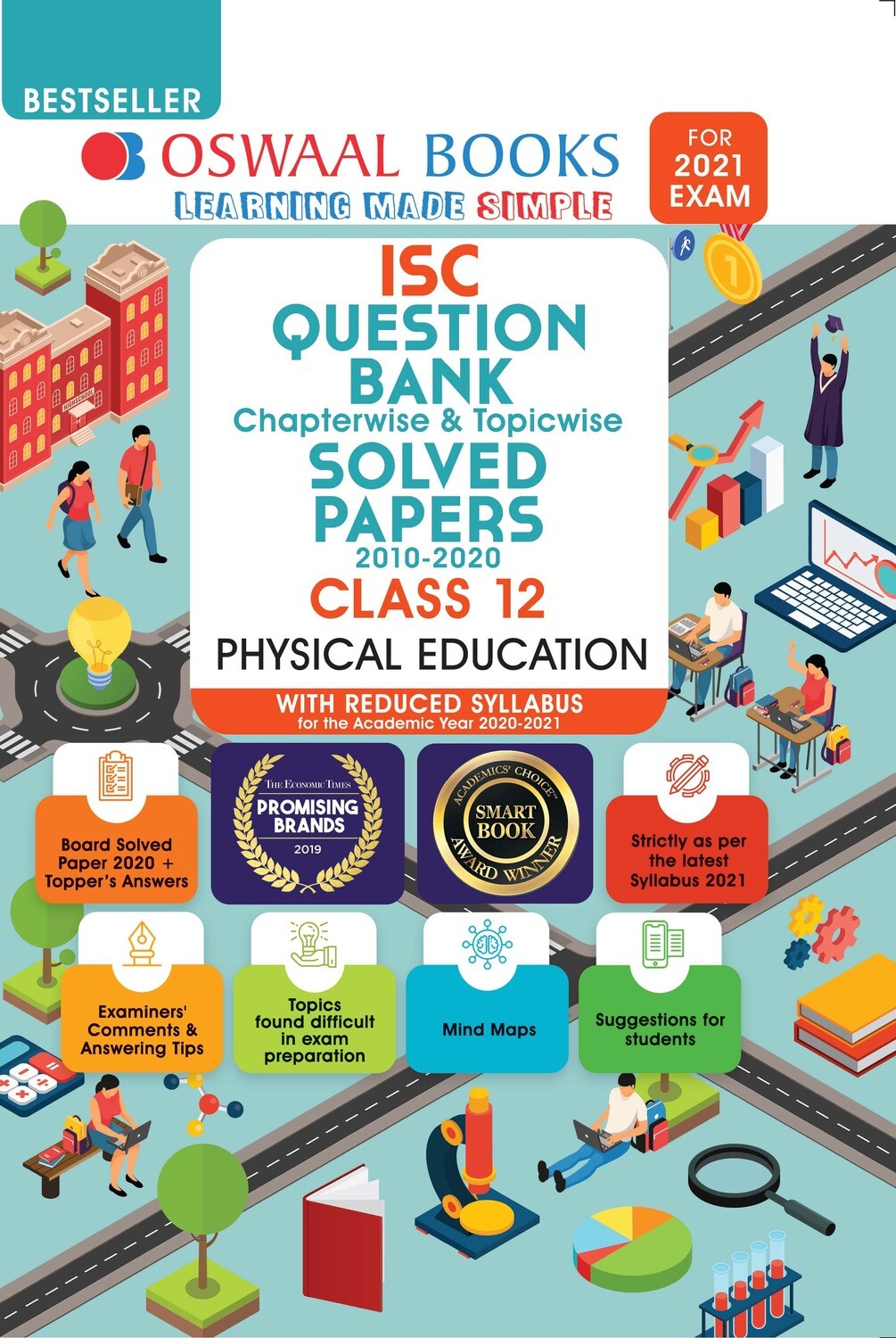 Buy e-book: Oswaal ISC Question Bank Chapterwise & Topicwise Solved Papers, Physical Education, Class 12 (Reduce
