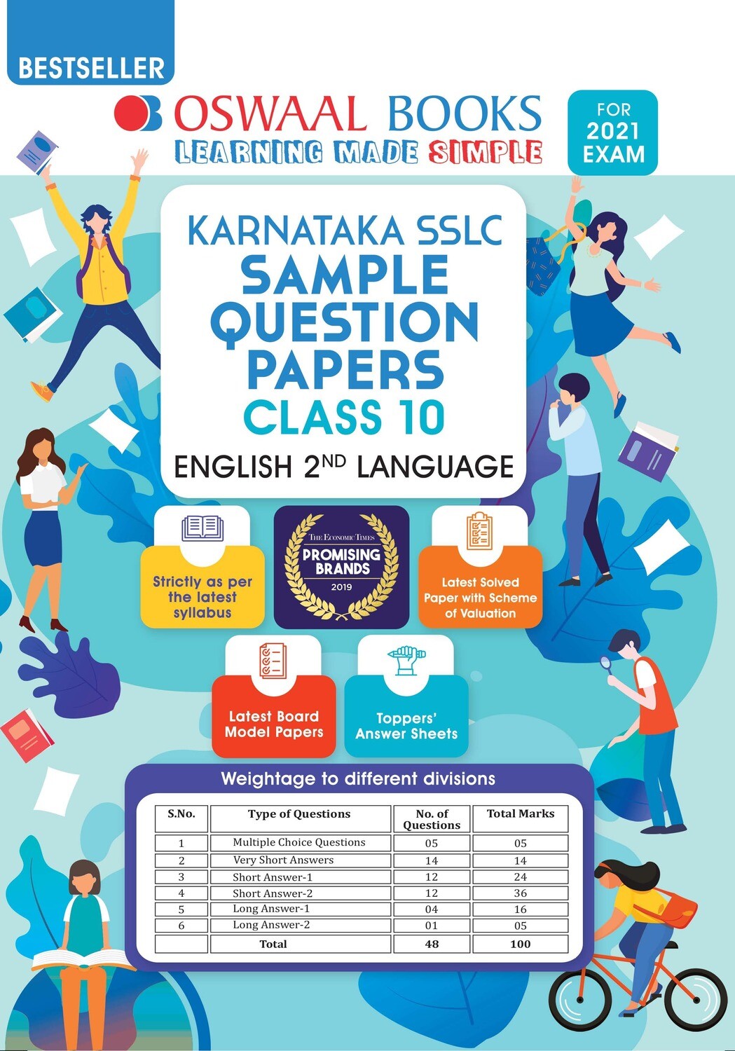 Buy e-book: Oswaal Karnataka SSLC Sample Question Papers Class 10 English IInd Language Book (For 2021 Exam)