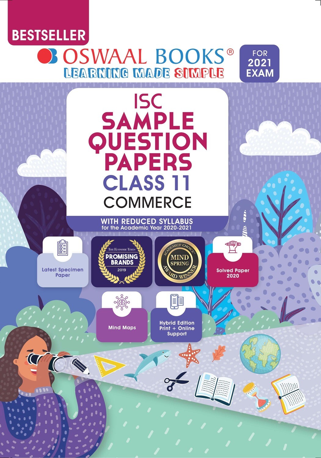 Buy e-book: Oswaal ISC Sample Question Paper Class 11 Commerce (For 2021 Exam)