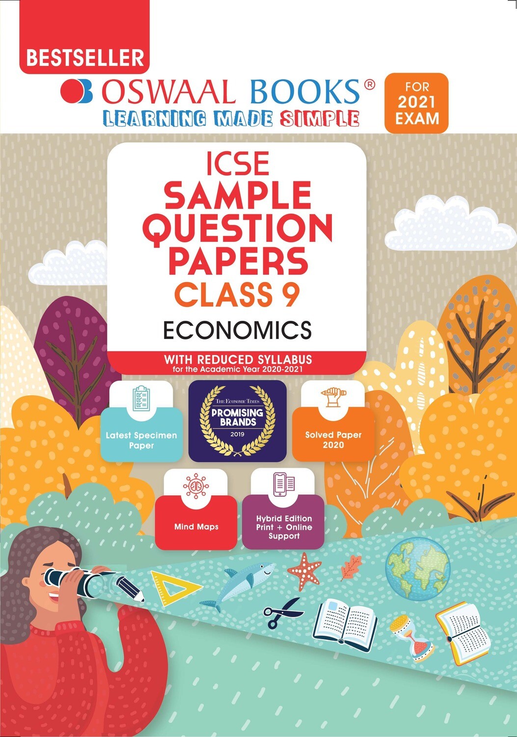 Buy e-book: Oswaal ICSE Sample Question Papers Class 9 Economics (Reduced Syllabus for 2021 Exam): 9789354232688