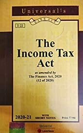UNIVERSAL'S THE INCOME TAX BARE ACT 2020-2021