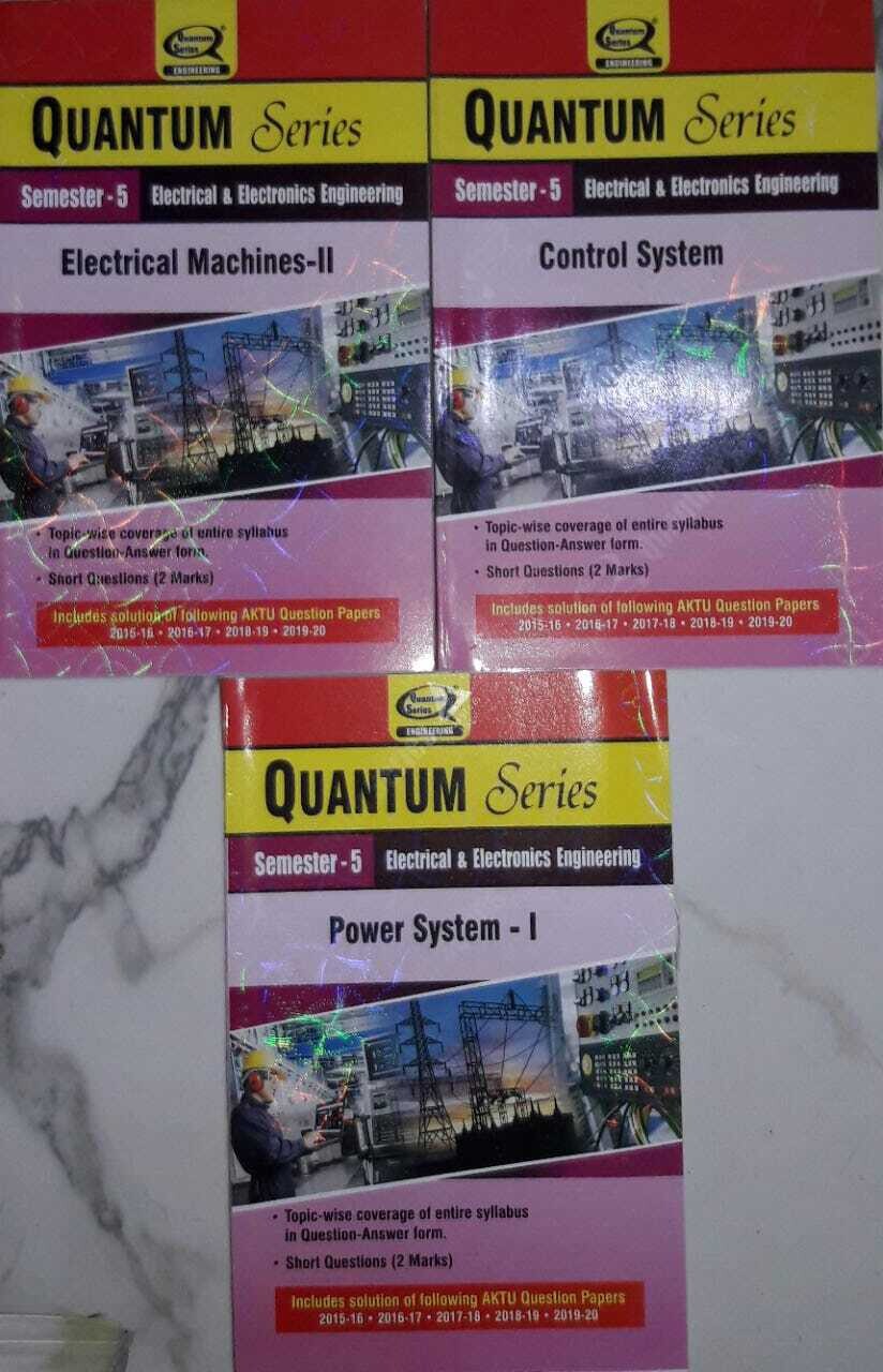 Combo Quantum Series B.Tech-5th Sem(2019-2020)
Control System/Power System-1/Electrical Machines-2
Pustakkosh.com