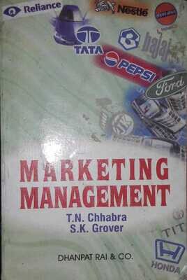 Marketing Management by T N Chhabra and S K Grover
Pustakkosh.com
