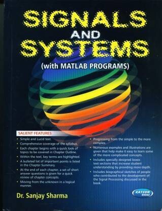 Signals and Systems (With Matlab Programs) by Sanjay Sharma