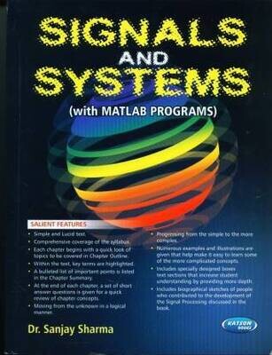 Signals and Systems (With Matlab Programs) by Sanjay Sharma