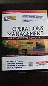 Operations Management for Competitive by Richard B. Chase and Jacobs and Aquilano and Agarwal