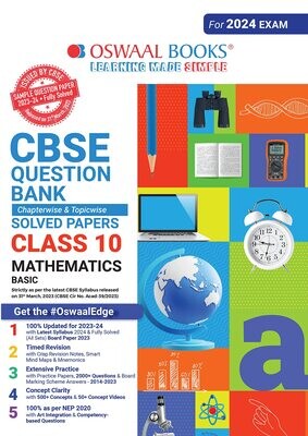 Oswaal CBSE Class 10 Mathematics Basic Question Bank (For 2024 Board Exams)