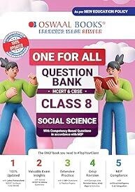 Oswaal One For All Question Bank NCERT &amp; CBSE, Class-8 Social Science (For 2023-24 Exam)