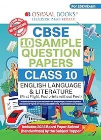 Oswaal CBSE Sample Question Papers Class 10 English Language &amp; Literature Book (For 2024 Exam)