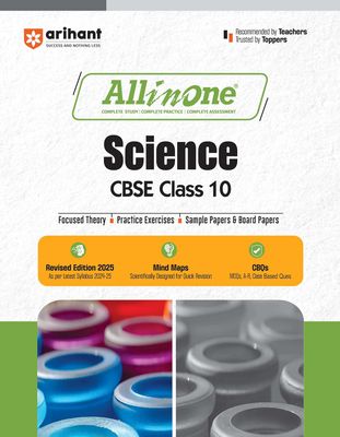 All In One Science CBSE Class 10th Based On Latest NCERT For CBSE Exams 2025 | Mind map in each chapter | Clear &amp; Concise Theory | Intext &amp; Chapter Exercises | Sample Question Papers Paperback – 15 Ma