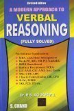 A Modern Approach to Verbal Reasoning FULLY SOLVED Old Edition by R.S. Aggarwal
