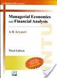 Managerial Economics and Financial Analysis JNTU by A Aryasri