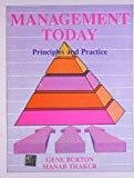 MANAGEMENT TODAYPrinciples and Practice by Gene Burton