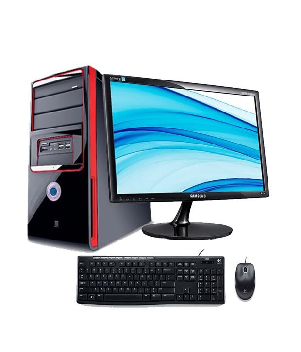 Assembled Intel Core 2 Duo 2GB RAM Computer Desktop- Black