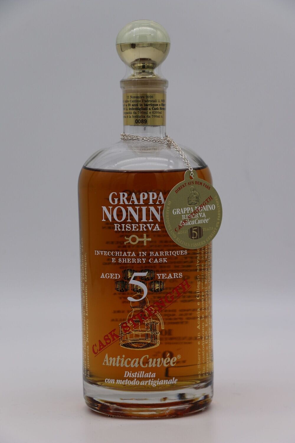 Grappa "Antica Cuveé" Riserva Cask Strength