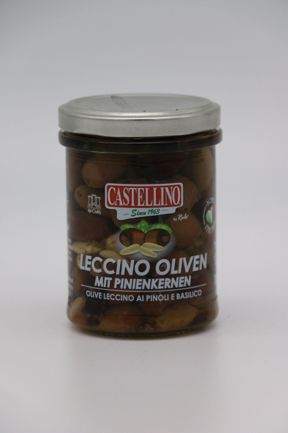 Leccino Oliven mit Pinienkernen