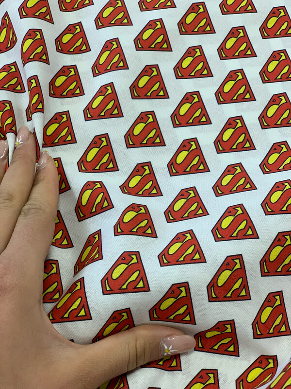 Cotone stampato Superman