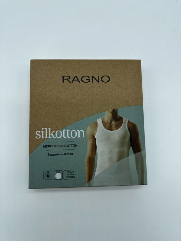 Silkotton - Canottiera spalla larga in cotone mercerizzato RAGNO