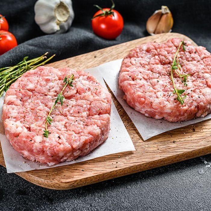 Organic Chicken Burgers Unseasoned - (4) 4oz. Burgers