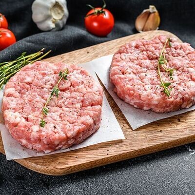 Organic Chicken Burgers Unseasoned - (4) 4oz. Burgers