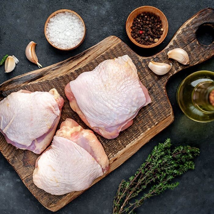 Organic Bone-In/Skin-On Chicken Thighs -  1lb Package