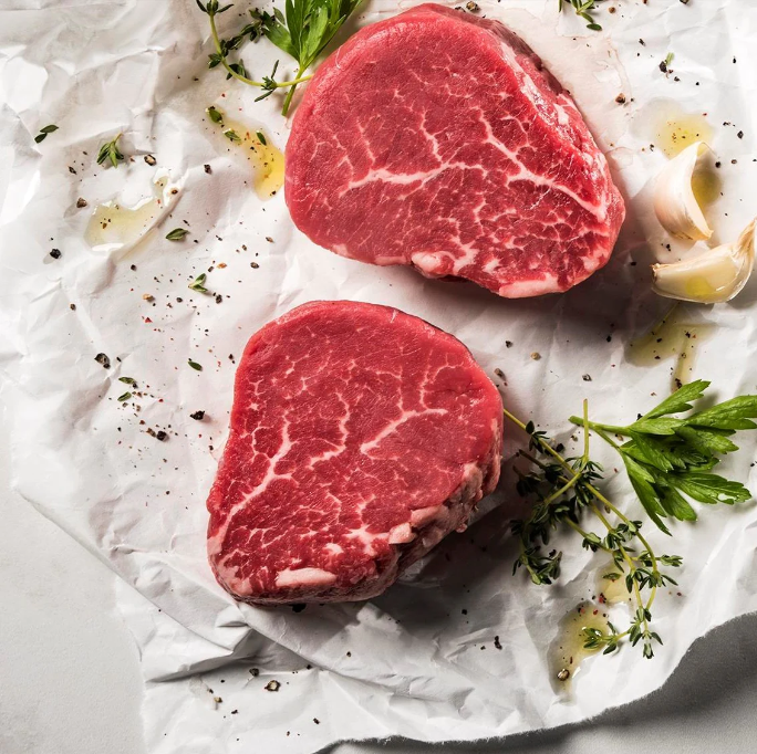 Certified Angus Beef Petite Filet Mignon Steaks - 4oz steaks - 12 per box