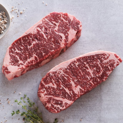 Wagyu New York Strip Steaks - 10oz each/6 Steaks per box