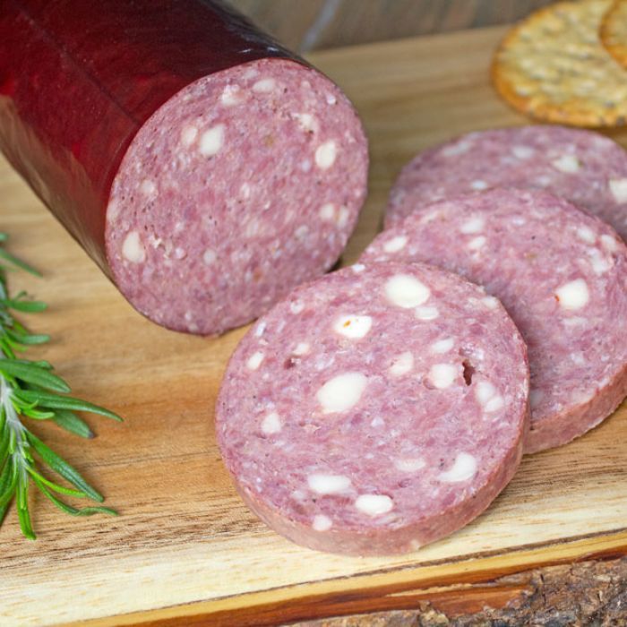 Elk Summer Sausage with Triple Pepper Cheese - 16oz.