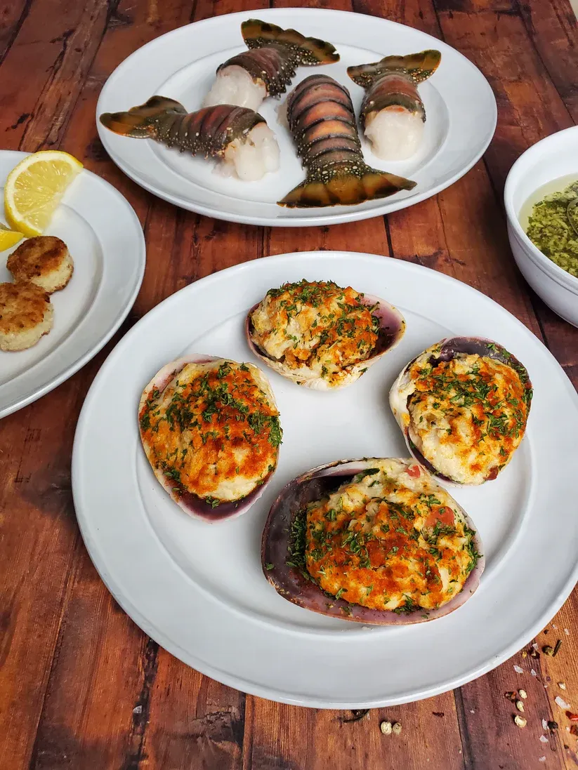 The Maine Lobster Tail Clam Bake