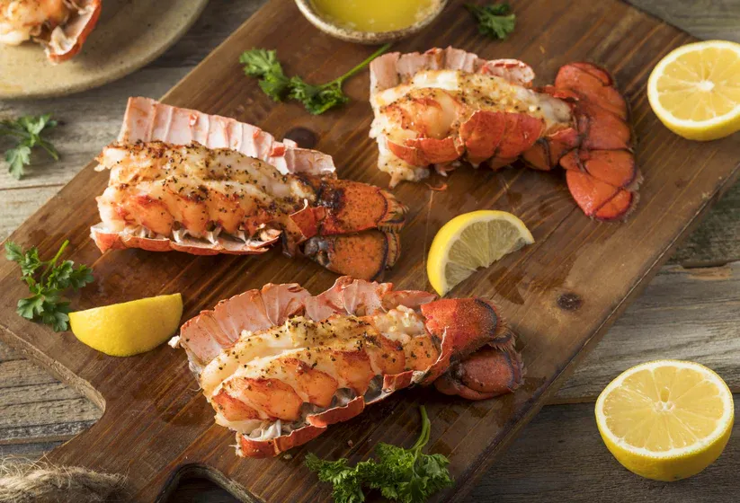 Maine Cold Water Lobster Tails-Large 6-7 oz 10 for $255.99