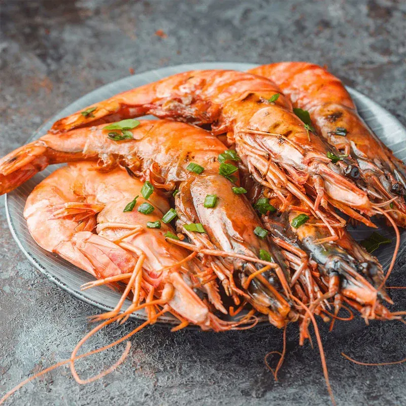 Large Prawns, Head On, U-15 Ct. Chem Free - BUY 2LBS + GET TWO FREE