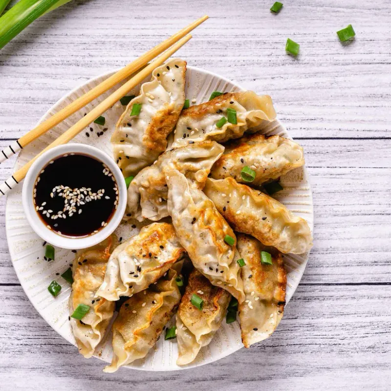 Shrimp Kimchi Togarashi Gyoza Dumplings, 1 Dozen