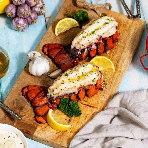 Maine Cold Water Lobster Tails 6-7 oz Oreganata - BUY & GET