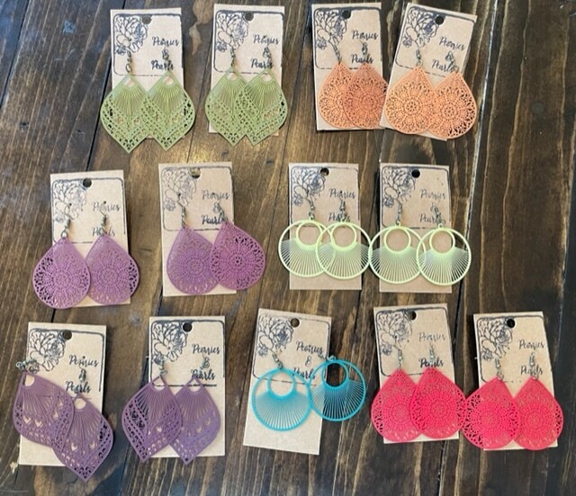 Metal earrings