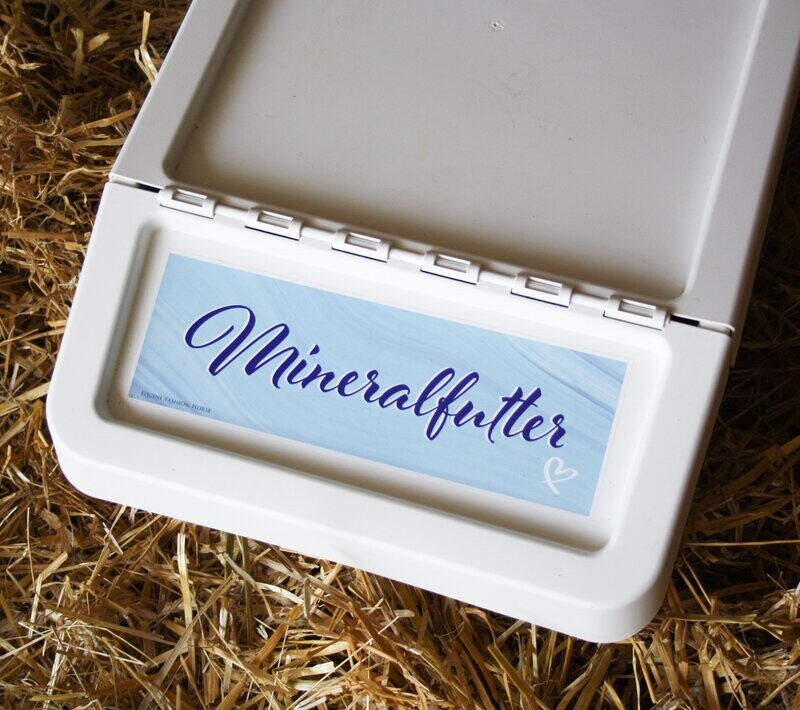 Aufkleber für Futtertonne MINERALFUTTER Aufkleber für Futtertonne MINERALFUTTER