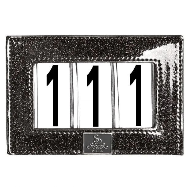 Numberholder MYSTERY BLACK GLITTER by SD Design Numberholder MYSTERY BLACK GLITTER by SD Design