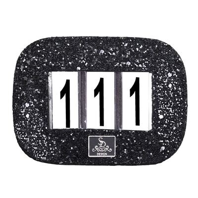 Startnummer GLITTER SCHWARZ by SD Design Startnummer GLITTER SCHWARZ by SD Design
