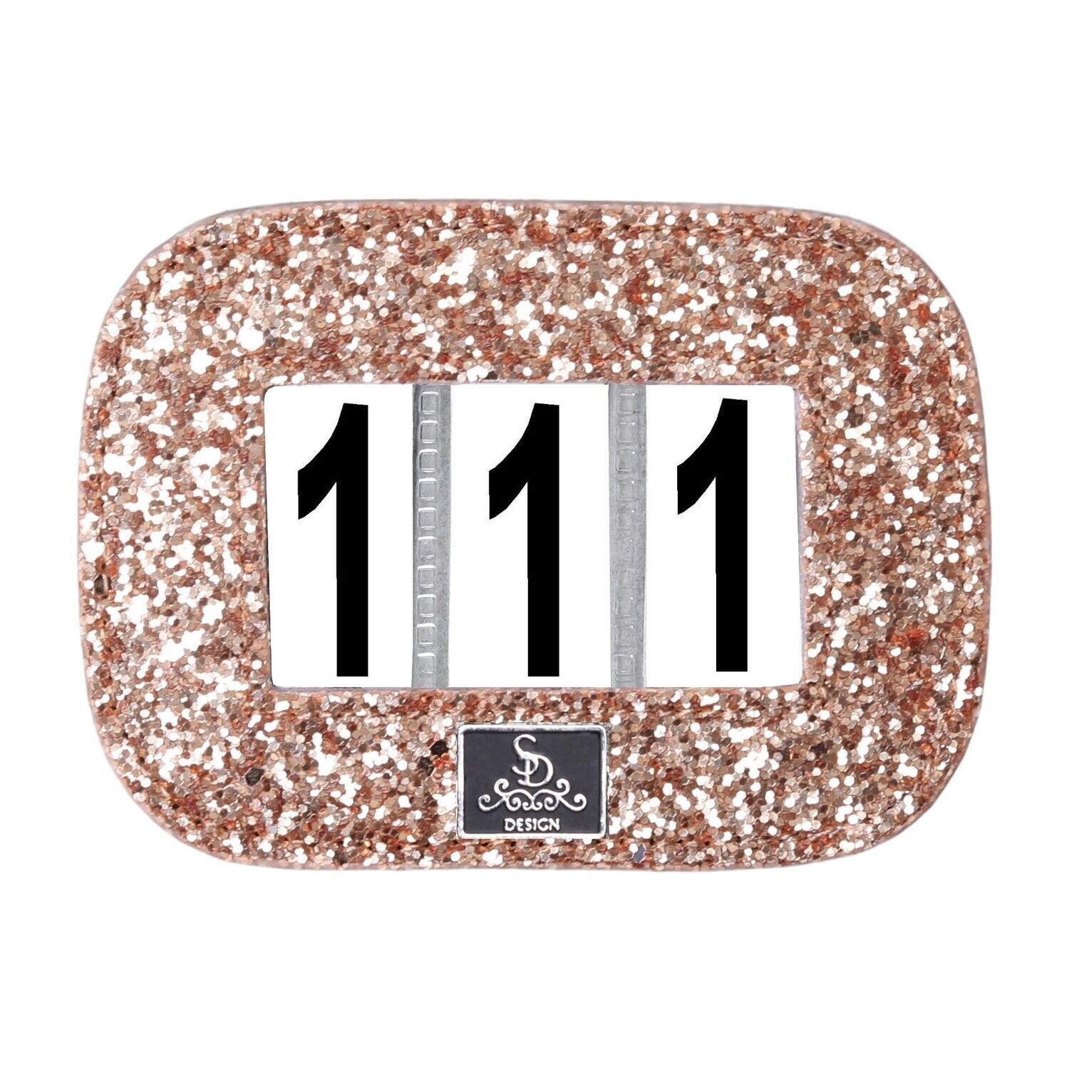 Startnummer GLITTER ROSEGOLD by SD Design