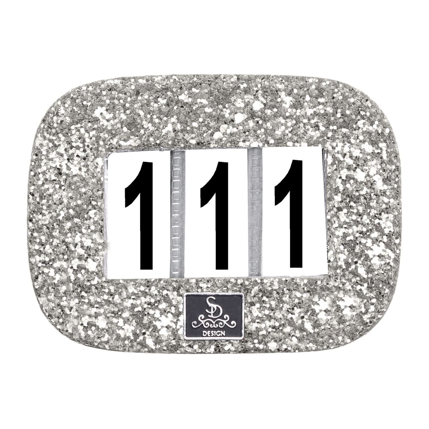 Startnummer GLITTER  SILVER  by SD Design