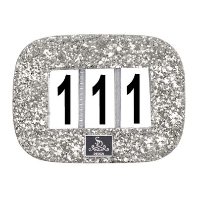 Startnummer GLITTER SILVER by SD Design Startnummer GLITTER SILVER by SD Design