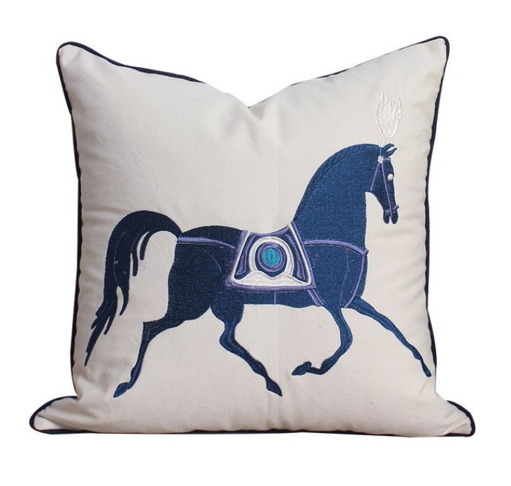 Kissenbezug "CAVALLA" blau