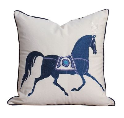 Kissenbezug "CAVALLA" blau