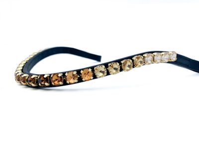 Stirnriemen GOLD & BROWN